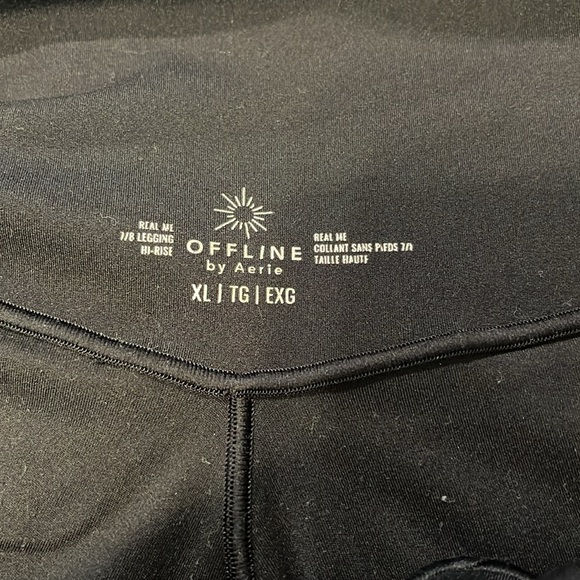 Aerie Black Sweatpants Sleek Leggings - Picture 5 of 5